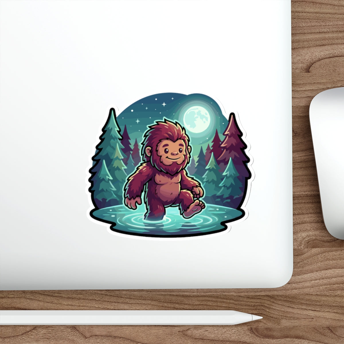 Whimsical Sasquatch in the Forest: Campfire Vibes & Cryptidcore Dreams