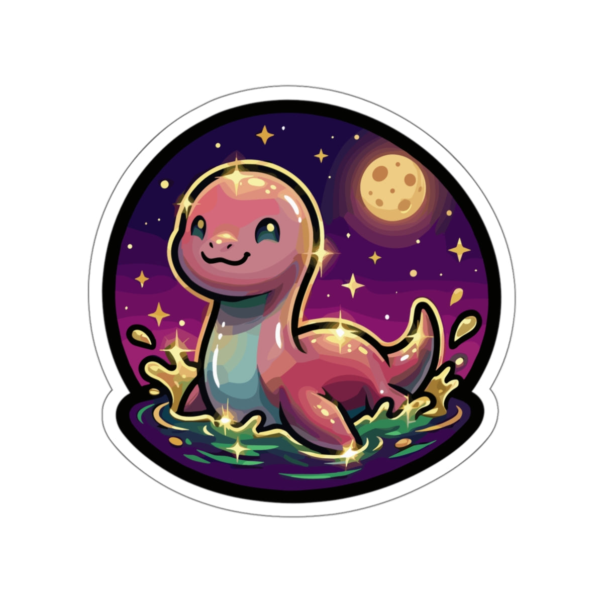 Your Game Dock Needs This! Adorable Cosmic Loch Ness Monster